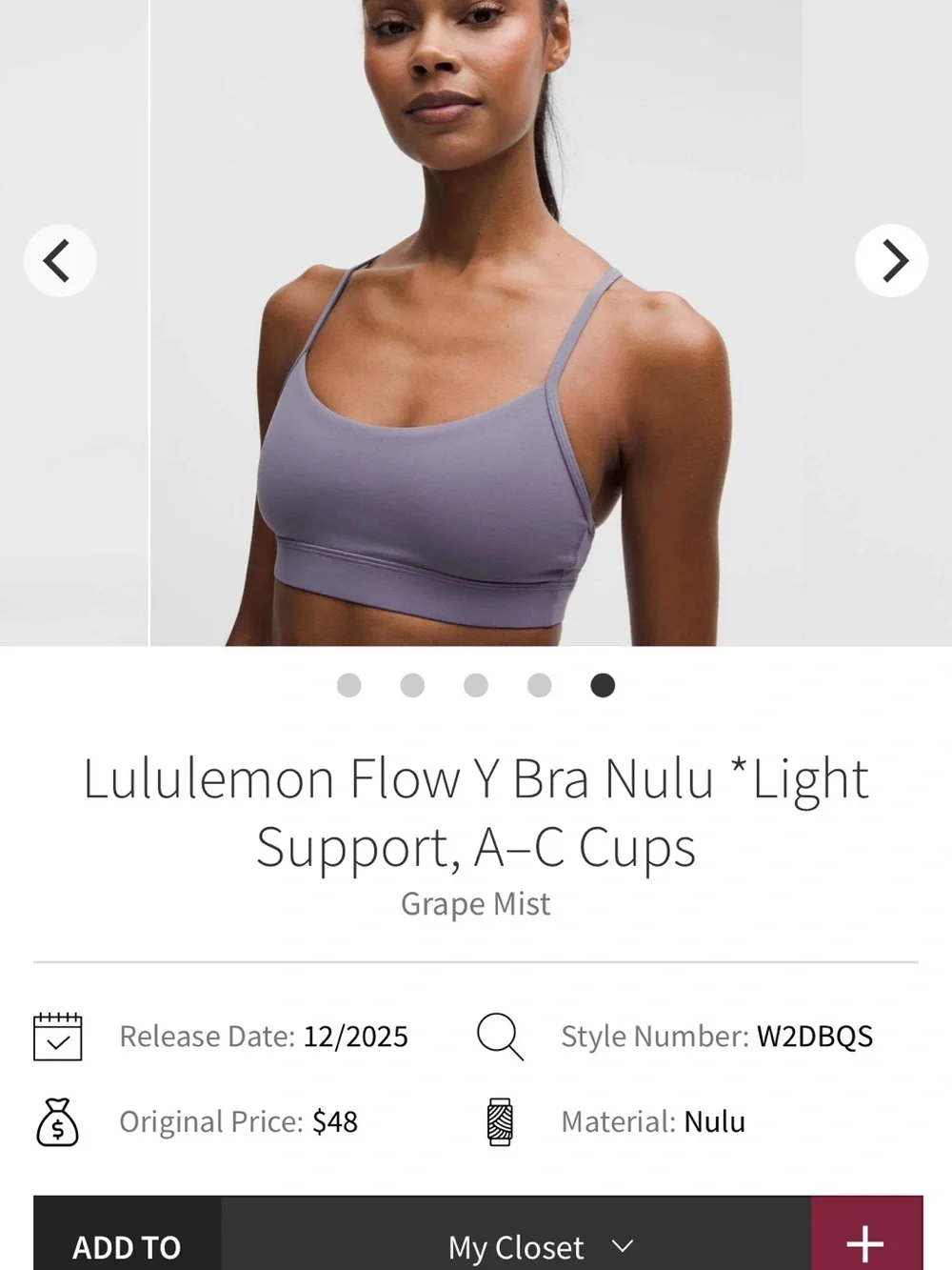 lululemon athletica what bra